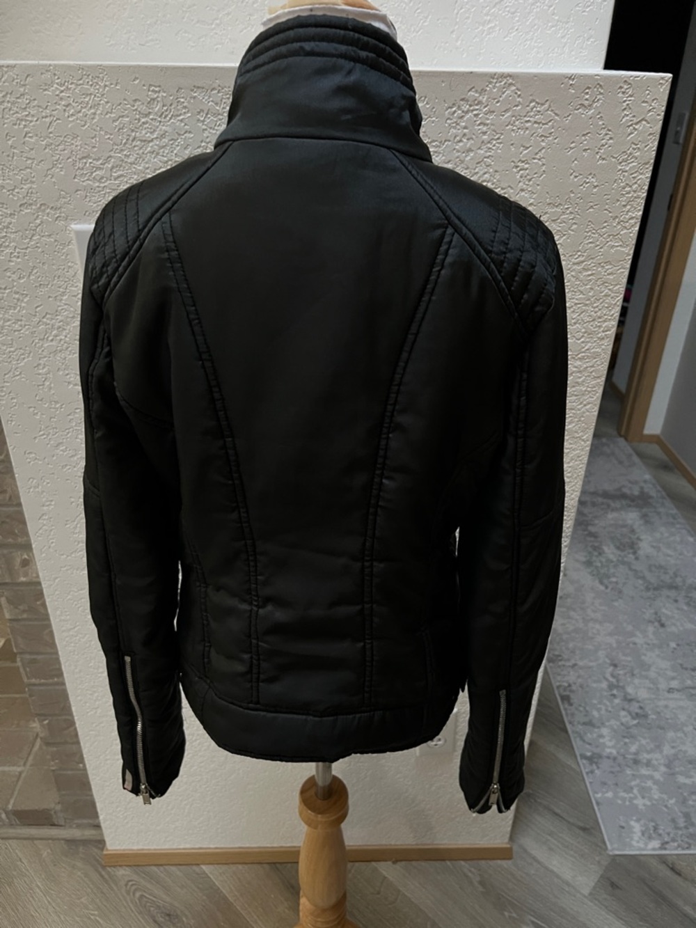 Zella Zip Up Biker insulated Jacket - Picture 3 of 10